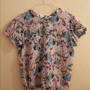 Sweet Pea Floral Blouse - Multicolor